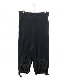 Y's（ワイズ）の古着「リブ切替バルーンパンツ」｜ブラック