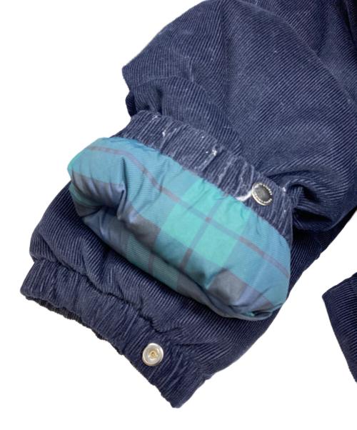 POLO RALPH LAUREN（ポロ・ラルフローレン）POLO RALPH LAUREN (ポロ・ラルフローレン) ブラックウォッチライナーコーデュロイダウンジャケット ネイビー サイズ:SIZE Ⅼの古着・服飾アイテム
