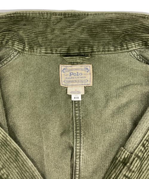 POLO RALPH LAUREN（ポロ・ラルフローレン）POLO RALPH LAUREN (ポロ・ラルフローレン) コーデュロイカバーオール グリーン サイズ:Mの古着・服飾アイテム