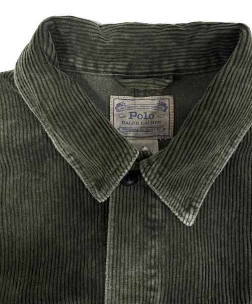 POLO RALPH LAUREN（ポロ・ラルフローレン）POLO RALPH LAUREN (ポロ・ラルフローレン) コーデュロイカバーオール グリーン サイズ:Mの古着・服飾アイテム