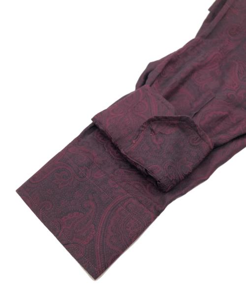 ETRO（エトロ）ETRO (エトロ) ペイズリージャガードシャツ ボルドー サイズ:44の古着・服飾アイテム
