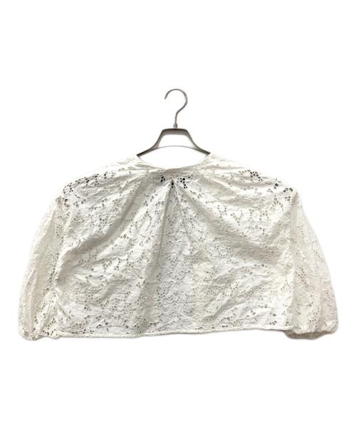 ticca（ティッカ）ticca (ティッカ) フラワーレースジャケット ホワイト サイズ:SIZE FREEの古着・服飾アイテム