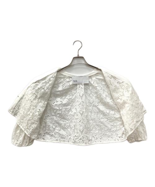ticca（ティッカ）ticca (ティッカ) フラワーレースジャケット ホワイト サイズ:SIZE FREEの古着・服飾アイテム