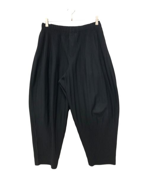 HOMME PLISSE ISSEY MIYAKE（オム プリッセ イッセイ ミヤケ）HOMME PLISSE ISSEY MIYAKE (オム プリッセ イッセイ ミヤケ) 消しプリーツパンツ ブラック サイズ:2の古着・服飾アイテム