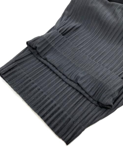 HOMME PLISSE ISSEY MIYAKE（オム プリッセ イッセイ ミヤケ）HOMME PLISSE ISSEY MIYAKE (オム プリッセ イッセイ ミヤケ) 消しプリーツパンツ ブラック サイズ:2の古着・服飾アイテム