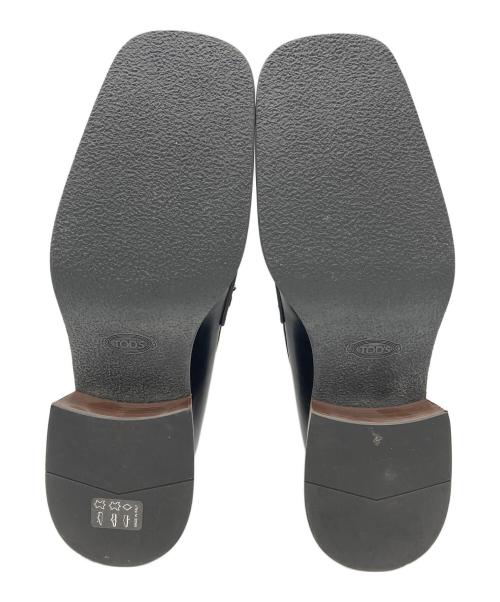 TOD'S（トッズ）TOD'S (トッズ) チャンキーヒール スクエアトゥローファー ブラック サイズ:37の古着・服飾アイテム