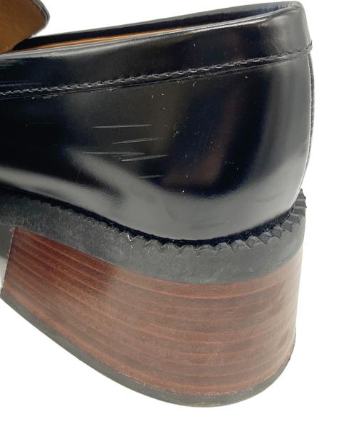 TOD'S（トッズ）TOD'S (トッズ) チャンキーヒール スクエアトゥローファー ブラック サイズ:37の古着・服飾アイテム