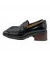 TOD'S (トッズ) チャンキーヒール スクエアトゥローファー ブラック サイズ:37：15000円