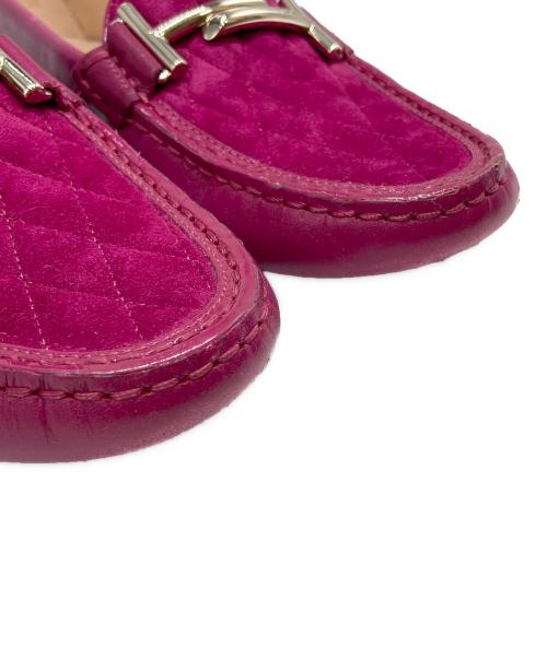 TOD'S（トッズ）TOD'S (トッズ) ダブルT ドライビングシューズ パープル サイズ:37の古着・服飾アイテム