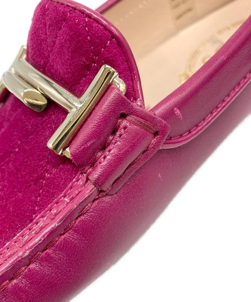 TOD'S（トッズ）TOD'S (トッズ) ダブルT ドライビングシューズ パープル サイズ:37の古着・服飾アイテム