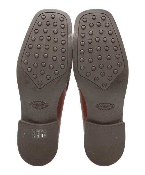TOD'S（トッズ）TOD'S (トッズ) ケイト チェーンスクエアトゥローファー ブラウン サイズ:37の古着・服飾アイテム