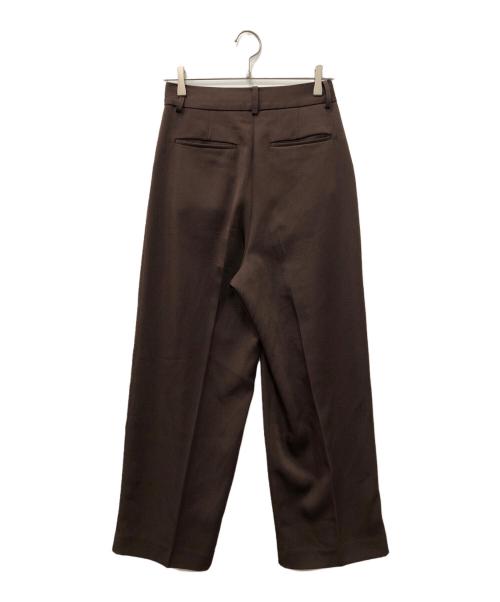 TODAYFUL（トゥデイフル）TODAYFUL (トゥデイフル) Tuck Wide Trousers ブラウン サイズ:36の古着・服飾アイテム