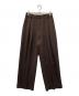 TODAYFUL（トゥデイフル）の古着「Tuck Wide Trousers」｜ブラウン