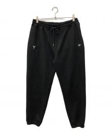 New Era×GROUND Y（ニューエラ×グラウンドワイ）の古着「SUEDE PANTS GY LOGO」｜ブラック