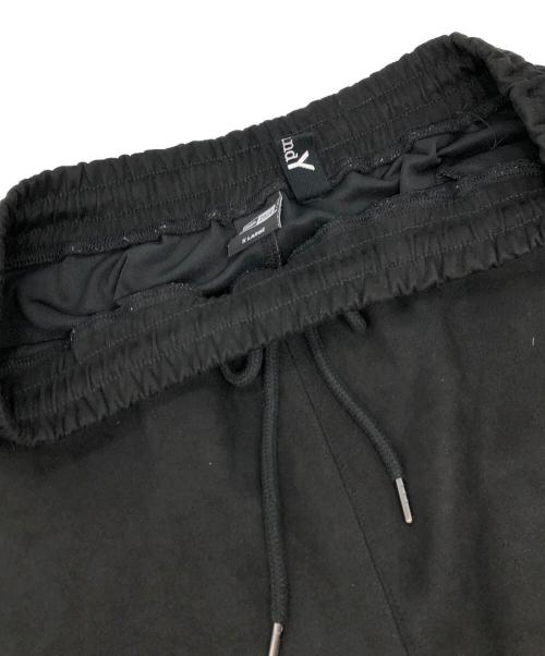 New Era（ニューエラ）New Era (ニューエラ) GROUND Y (グラウンドワイ) SUEDE PANTS GY LOGO ブラック サイズ:XLの古着・服飾アイテム