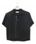 CULLNI（クルニ）の古着「Zip Front Open Collar Shirt」｜ブラック