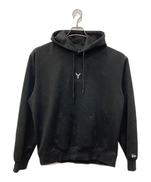 GROUND Y（グラウンドワイ）GROUND Y (グラウンドワイ) New Era (ニューエラ) SUEDE HOODIE GY LOGO ブラック サイズ:5の古着・服飾アイテム