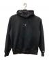 GROUND Y（グラウンドワイ）の古着「SUEDE HOODIE GY LOGO」｜ブラック