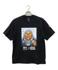 FUCHU PRISON×刃牙（フチュウプリズン×バキ）の古着「ビスケット・オリバ プリントTシャツ」｜ブラック