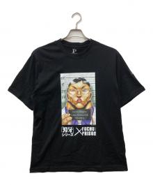 FUCHU PRISON×刃牙（フチュウプリズン×バキ）の古着「花山薫プリントTシャツ」｜ブラック