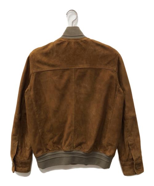 MOVER GARMENTS（ムーバーガーメンツ）MOVER GARMENTS (ムーバーガーメンツ) Lamb Suede Driving Blouson ブラウン サイズ:46の古着・服飾アイテム