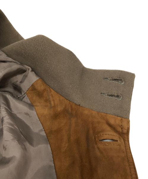 MOVER GARMENTS（ムーバーガーメンツ）MOVER GARMENTS (ムーバーガーメンツ) Lamb Suede Driving Blouson ブラウン サイズ:46の古着・服飾アイテム