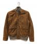 MOVER GARMENTS（ムーバーガーメンツ）の古着「Lamb Suede Driving Blouson」｜ブラウン