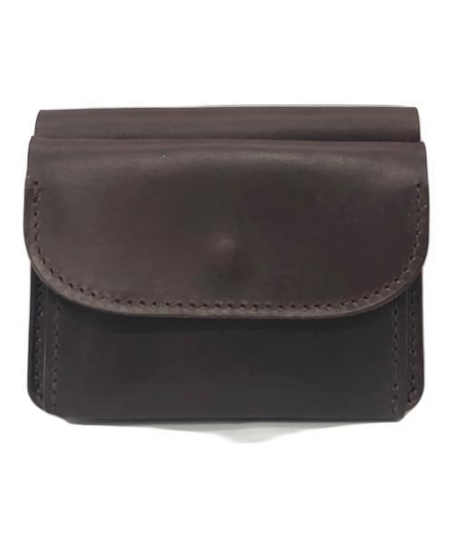 MR.OLIVE（ミスターオリーブ）MR.OLIVE (ミスターオリーブ) HORWEEN CHROMEXCEL LEATHER MINI WALLET ブラウンの古着・服飾アイテム
