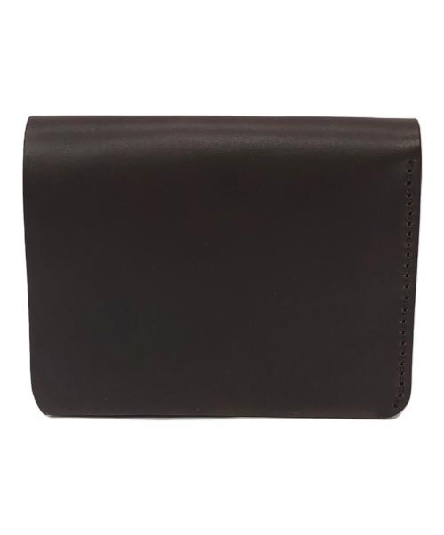 MR.OLIVE（ミスターオリーブ）MR.OLIVE (ミスターオリーブ) HORWEEN CHROMEXCEL LEATHER MINI WALLET ブラウンの古着・服飾アイテム