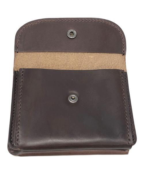 MR.OLIVE（ミスターオリーブ）MR.OLIVE (ミスターオリーブ) HORWEEN CHROMEXCEL LEATHER MINI WALLET ブラウンの古着・服飾アイテム