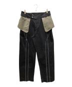 J.L - A.L/ジェイラル）の古着「Black Binate Trousers/トラウザー」｜ブラック