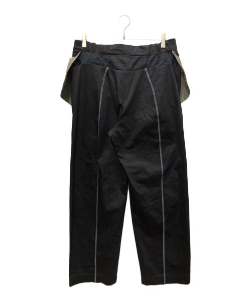 J.L - A.L/（ジェイラル）J.L - A.L/ (ジェイラル) Black Binate Trousers/トラウザー ブラック サイズ:SIZE Lの古着・服飾アイテム