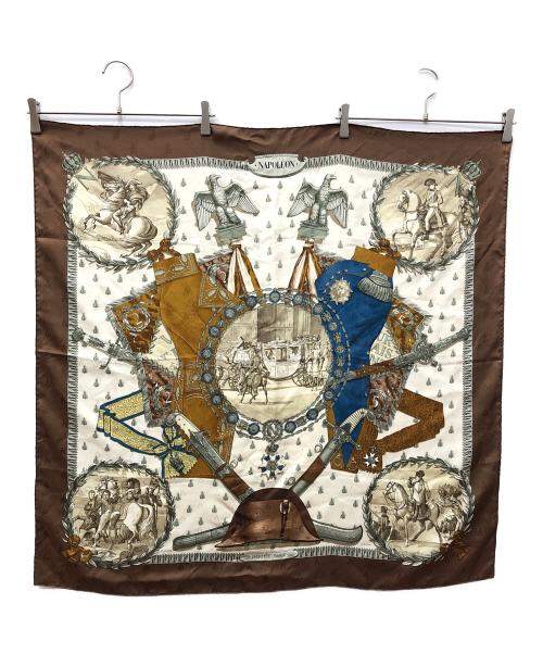 HERMES（エルメス）HERMES (エルメス) カレ90 ブラウンの古着・服飾アイテム