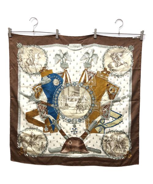 HERMES（エルメス）HERMES (エルメス) カレ90 ブラウンの古着・服飾アイテム