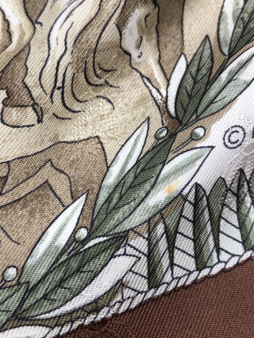 HERMES（エルメス）HERMES (エルメス) カレ90 ブラウンの古着・服飾アイテム