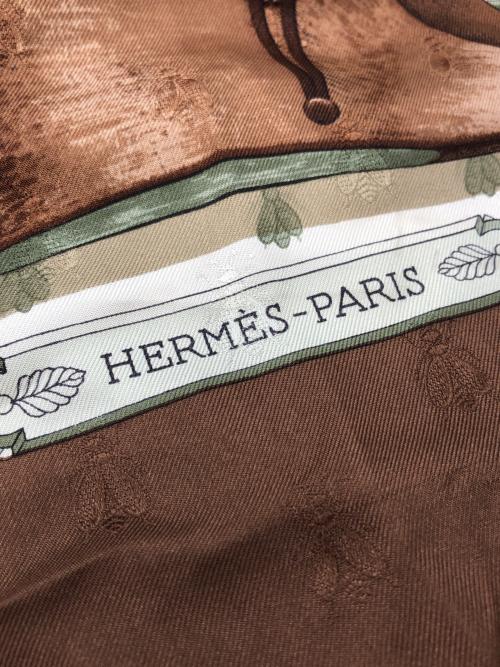 HERMES（エルメス）HERMES (エルメス) カレ90 ブラウンの古着・服飾アイテム