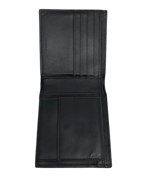CELINE（セリーヌ）CELINE (セリーヌ) バイフォールドウォレット / クロコダイル型押しカーフスキン ブラックの古着・服飾アイテム