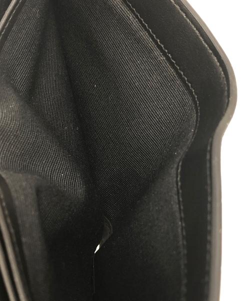 CELINE（セリーヌ）CELINE (セリーヌ) バイフォールドウォレット / クロコダイル型押しカーフスキン ブラックの古着・服飾アイテム