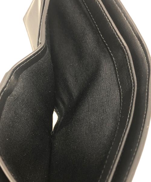 CELINE（セリーヌ）CELINE (セリーヌ) バイフォールドウォレット / クロコダイル型押しカーフスキン ブラックの古着・服飾アイテム