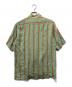 DRIES VAN NOTEN (ドリスヴァンノッテン) S/Sストライプシャツ グリーン サイズ:FREE：12000円