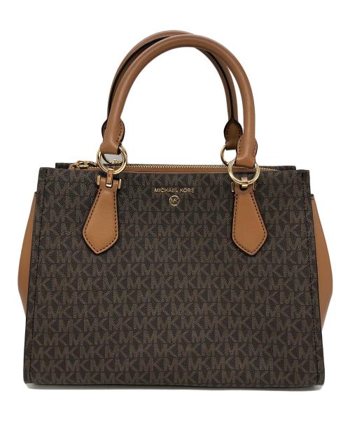 MICHAEL KORS（マイケルコース）MICHAEL KORS (マイケルコース) MARILYN モノグラム2WAYハンドバッグ ブラウンの古着・服飾アイテム