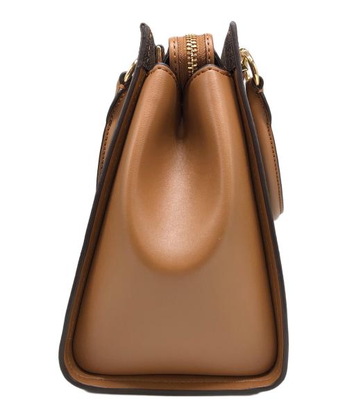 MICHAEL KORS（マイケルコース）MICHAEL KORS (マイケルコース) MARILYN モノグラム2WAYハンドバッグ ブラウンの古着・服飾アイテム