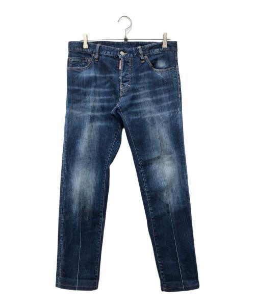 DSQUARED2（ディースクエアード）DSQUARED2 (ディースクエアード) Slim Jean デニムパンツ インディゴ サイズ:SIZE 46の古着・服飾アイテム