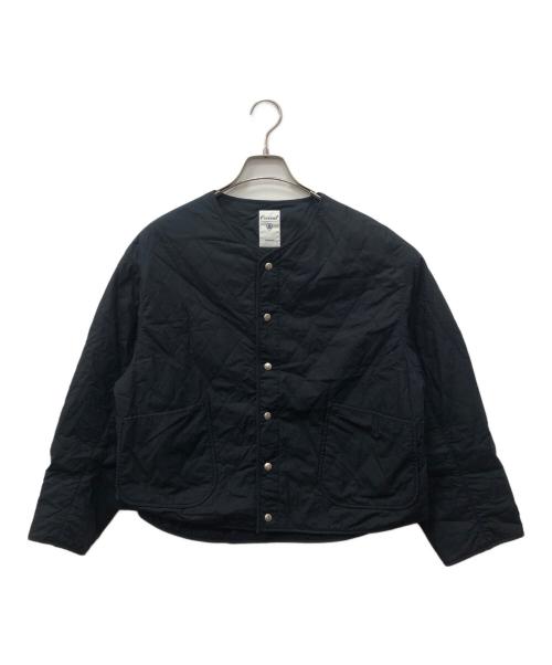 ORCIVAL（オーシバル）ORCIVAL (オーシバル) インサレーション カラーレス ショート キルトジャケット ブラック サイズ:1の古着・服飾アイテム