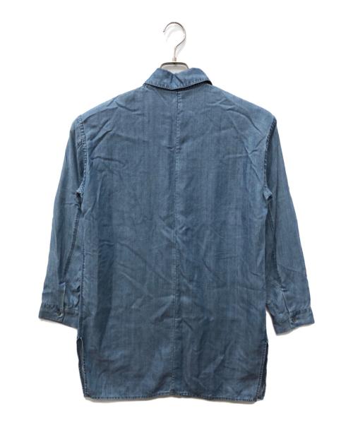 PRADA（プラダ）PRADA (プラダ) リヨセルデニムシャツ ブルー サイズ:SIZE Sの古着・服飾アイテム