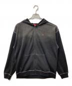 DIESELディーゼル）の古着「S-BOXT-HOOD-ZIP-DEN ジップパーカー」｜ブラック