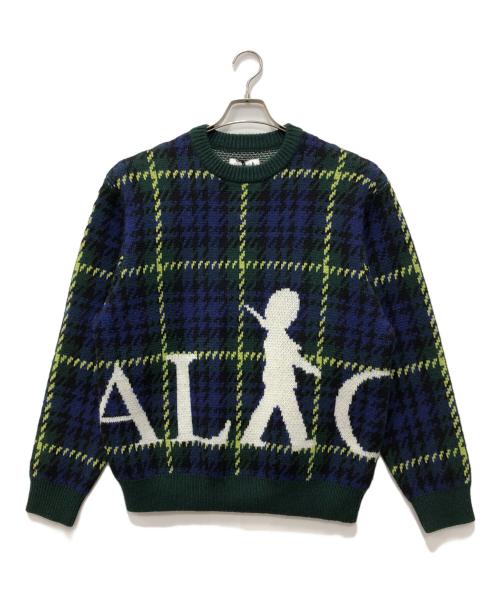 PALACE（パレス）PALACE (パレス) GUARD KNIT グリーン サイズ:Mの古着・服飾アイテム