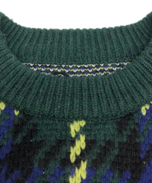 PALACE（パレス）PALACE (パレス) GUARD KNIT グリーン サイズ:Mの古着・服飾アイテム