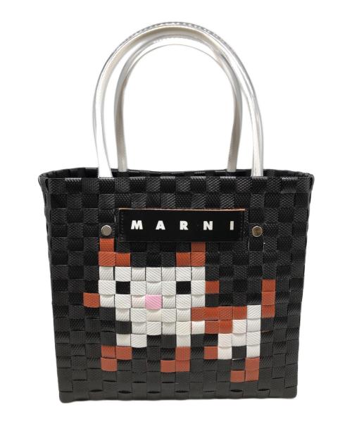 MARNI（マルニ）MARNI (マルニ) アニマルバスケット マーケットトート ブラック サイズ:下記参照の古着・服飾アイテム