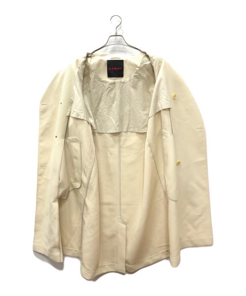 CABAN（キャバン）CABAN (キャバン) コットンポリエステル オーバーサイズトレンチコート アイボリー サイズ:SIZE Sの古着・服飾アイテム